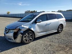 Salvage cars for sale from Copart Anderson, CA: 2015 Honda Odyssey Touring