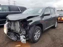 Toyota Highlander salvage cars for sale: 2013 Toyota Highlander Base