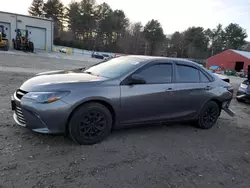 Salvage cars for sale at Mendon, MA auction: 2017 Toyota Camry LE