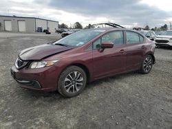 Salvage cars for sale at Albany, NY auction: 2015 Honda Civic EX