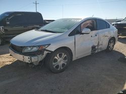 Salvage cars for sale at Andrews, TX auction: 2013 Honda Civic Hybrid L