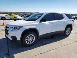 Salvage cars for sale at Grand Prairie, TX auction: 2019 Chevrolet Traverse LS