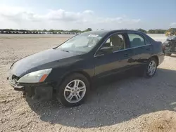 Salvage cars for sale from Copart San Antonio, TX: 2006 Honda Accord SE