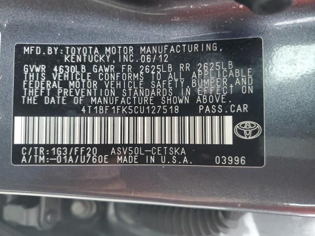 2012 Toyota Camry Base