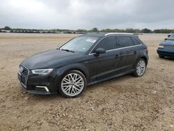 Salvage cars for sale at San Antonio, TX auction: 2018 Audi A3 E-TRON Premium Plus