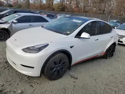 Salvage cars for sale at Waldorf, MD auction: 2024 Tesla Model Y