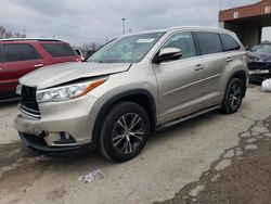 2016 Toyota Highlander XLE en venta en Fort Wayne, IN