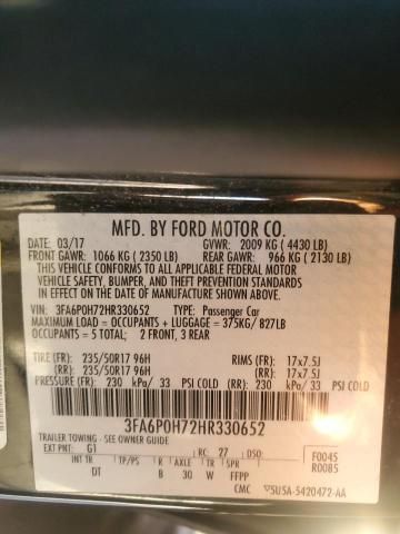 2017 Ford Fusion SE