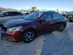 Salvage cars for sale from Copart West Warren, MA: 2016 Honda Accord LX