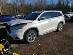 2016 Toyota Highlander Limited en venta en Cookstown, ON