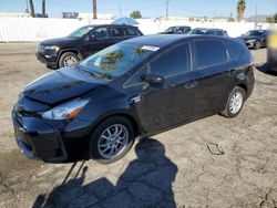 Salvage cars for sale at Van Nuys, CA auction: 2017 Toyota Prius V