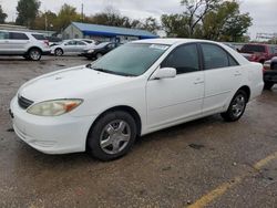 Salvage cars for sale at Wichita, KS auction: 2002 Toyota Camry LE