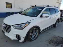 Salvage cars for sale at Farr West, UT auction: 2017 Hyundai Santa FE SE Ultimate