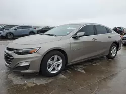 Salvage cars for sale at Grand Prairie, TX auction: 2024 Chevrolet Malibu LS