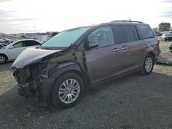 Salvage cars for sale at Antelope, CA auction: 2016 Toyota Sienna XLE