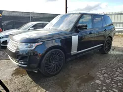 Land Rover salvage cars for sale: 2016 Land Rover Range Rover HSE