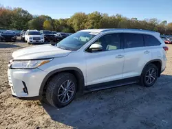 Toyota salvage cars for sale: 2019 Toyota Highlander SE