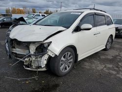 Salvage cars for sale at Portland, OR auction: 2015 Honda Odyssey Touring