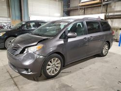 Salvage cars for sale at Eldridge, IA auction: 2012 Toyota Sienna XLE