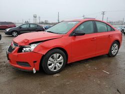 Vehiculos salvage en venta de Copart Chicago Heights, IL: 2014 Chevrolet Cruze LS