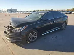 Salvage cars for sale at Grand Prairie, TX auction: 2017 Hyundai Sonata Sport