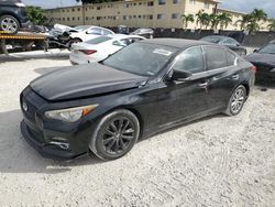 Salvage cars for sale from Copart Opa Locka, FL: 2015 Infiniti Q50 Base