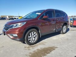 Salvage cars for sale from Copart Grand Prairie, TX: 2015 Honda CR-V EXL