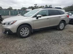 Salvage cars for sale at Riverview, FL auction: 2019 Subaru Outback 2.5I Premium