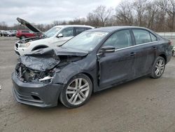 Salvage cars for sale at Ellwood City, PA auction: 2015 Volkswagen Jetta TDI