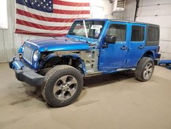 Salvage cars for sale at Lyman, ME auction: 2016 Jeep Wrangler Unlimited Sahara