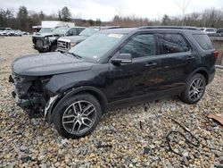 Salvage cars for sale at Candia, NH auction: 2018 Ford Explorer Sport