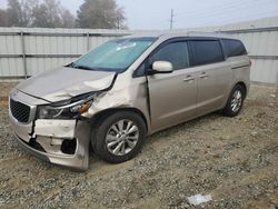 Salvage cars for sale at Mebane, NC auction: 2016 KIA Sedona LX