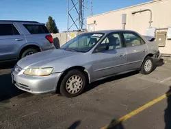 2001 Honda Accord Value en venta en Hayward, CA