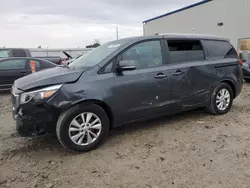 Salvage cars for sale at Appleton, WI auction: 2016 KIA Sedona LX