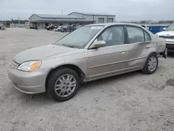 Honda Civic ex salvage cars for sale: 2002 Honda Civic EX