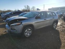 Salvage cars for sale from Copart Chicago Heights, IL: 2015 Jeep Cherokee Sport