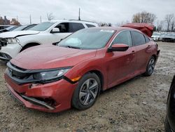 Salvage cars for sale at Lansing, MI auction: 2020 Honda Civic LX