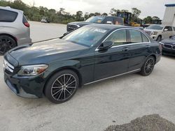 Flood-damaged cars for sale at auction: 2019 Mercedes-Benz C300