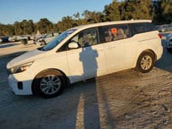 Salvage cars for sale at Ocala, FL auction: 2016 KIA Sedona L