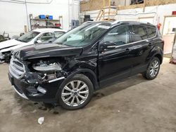 Salvage cars for sale at Ham Lake, MN auction: 2017 Ford Escape Titanium