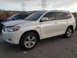 Salvage cars for sale at Littleton, CO auction: 2008 Toyota Highlander Hybrid Limited