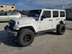 Salvage cars for sale at Wilmer, TX auction: 2015 Jeep Wrangler Unlimited Sahara