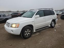 Salvage cars for sale at Kansas City, KS auction: 2003 Toyota Highlander Limited