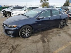 Chevrolet salvage cars for sale: 2018 Chevrolet Malibu LT