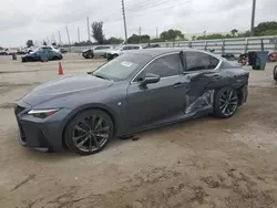 Salvage cars for sale at Miami, FL auction: 2021 Lexus IS 350 F Sport