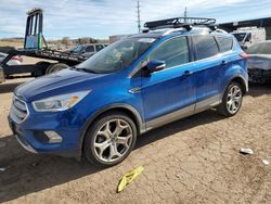 Salvage cars for sale from Copart Colorado Springs, CO: 2019 Ford Escape Titanium