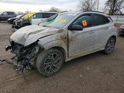 Salvage cars for sale at London, ON auction: 2022 Hyundai Kona Limited