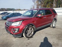 Vehiculos salvage en venta de Copart Dunn, NC: 2016 Ford Explorer Limited