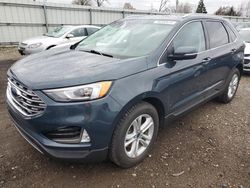 Salvage cars for sale at Lansing, MI auction: 2019 Ford Edge SEL