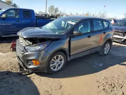 Salvage cars for sale at Pekin, IL auction: 2019 Ford Escape S